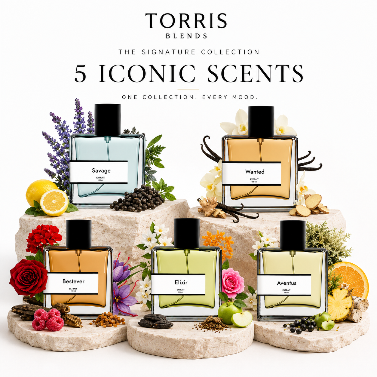 Best Men Perfumes 50ml x 5Pcs